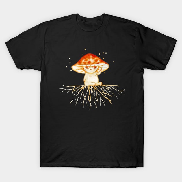 Baby mushroom creature T-Shirt by Hana Nekrep Art